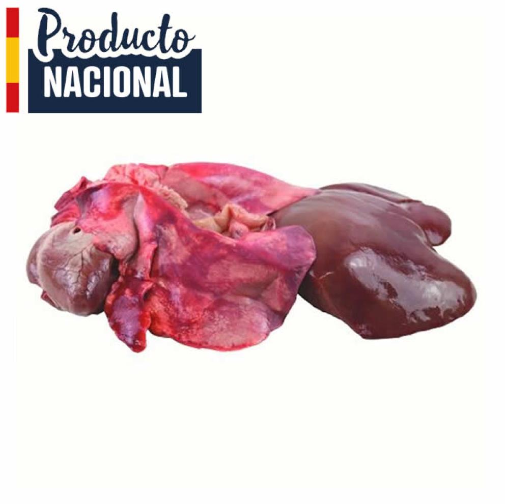 Asadura fresca de cerdo (hígado y pulmón)