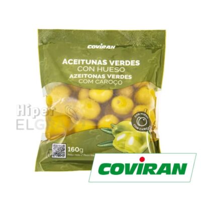Aceitunas con Hueso en Bolsa Coviran 160gr.