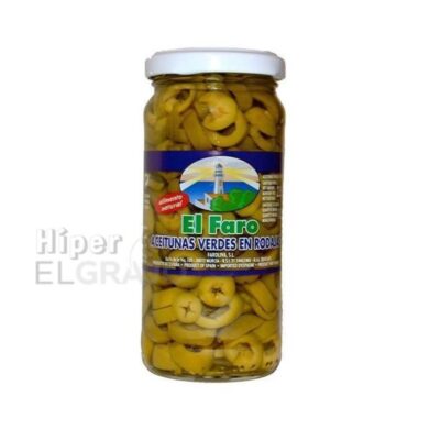 Aceitunas El Faro Verdes en Rodajas 225gr.