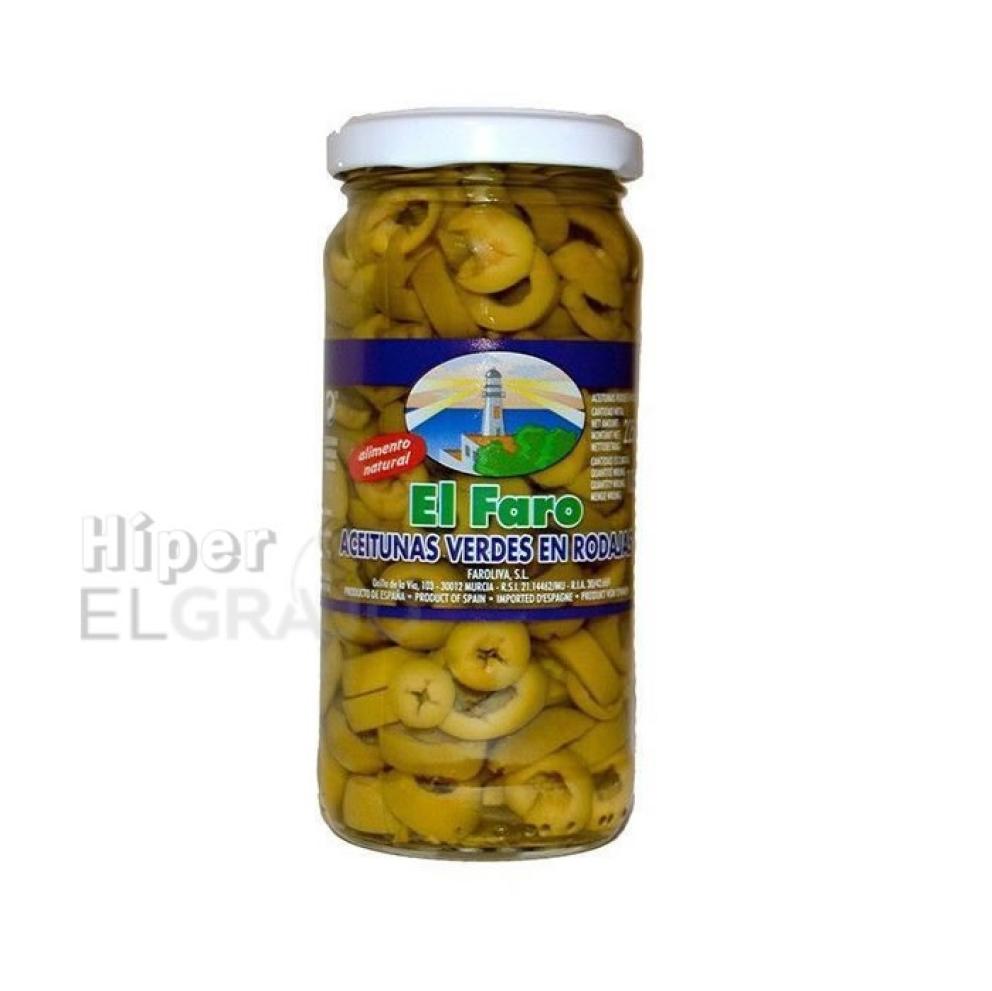 Aceitunas El Faro Verdes en Rodajas 225gr.