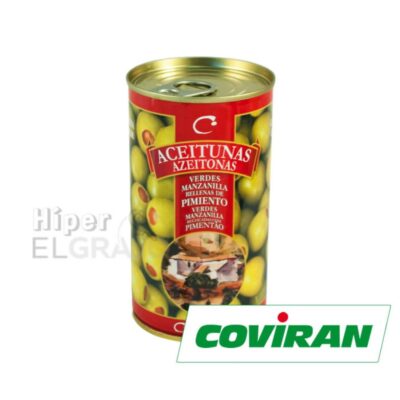 Lata de Aceitunas Coviran con Pimientos 350gr.