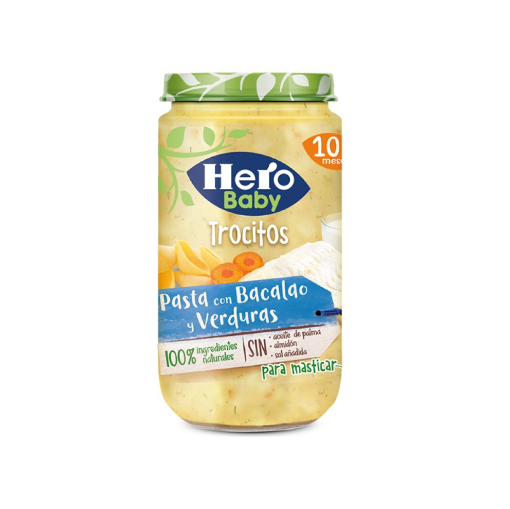 Potito HERO pasta con bacalao y verduras con trocitos