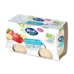 Hero Baby Yogur Plátano y Fresa, Pack de 2 Unidades.