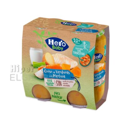 Potito Hero Guiso de Verduras con Merluza.