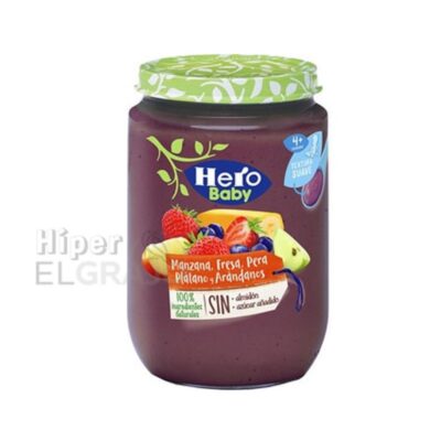 Potito Hero Manzana, Fresa, Pera, Plátano, Arándano 190gr.