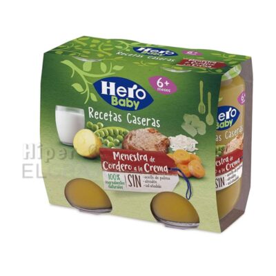 Hero Baby Recetas Menestra de Cordero Pack 2 Unidades.