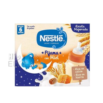 Nestlé Leche y Cereales, Pijama con Miel Pack de 2 Unidades  500ml.