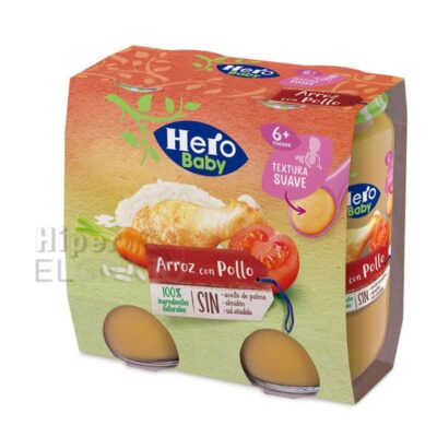 Potito Hero Pollo con Arroz Pack de 2 Unidades.