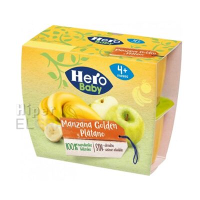 Potito Hero Manzana Golden y Plátano Pack de 4