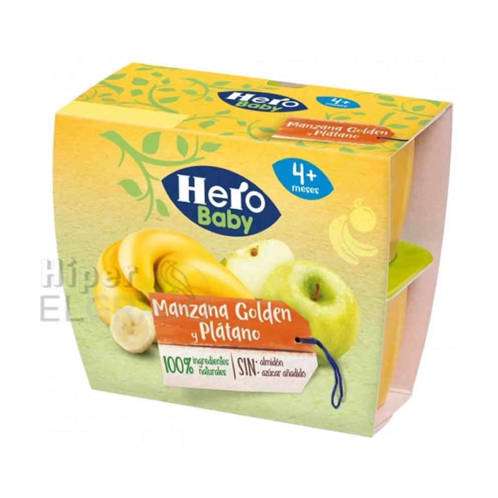 Potito Hero Manzana Golden y Plátano Pack de 4