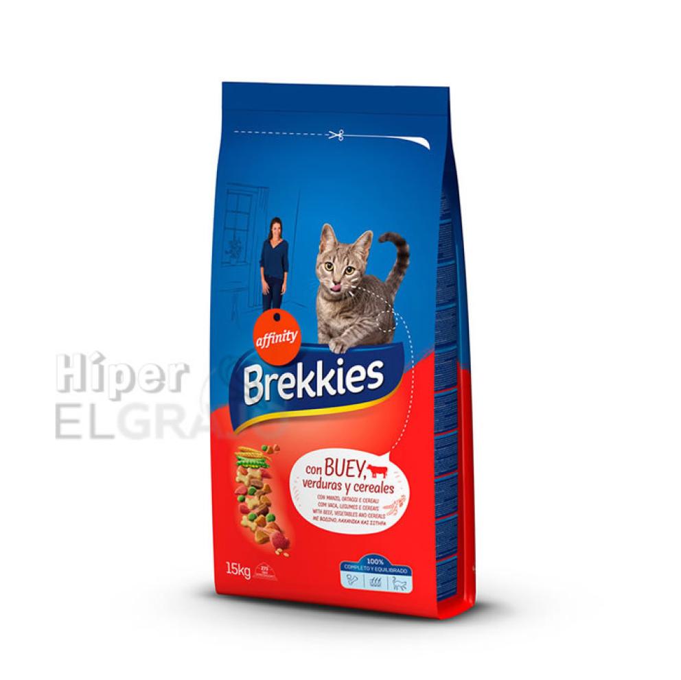 Brekkies Cat Buey Saco 1.5Kg Affinity.