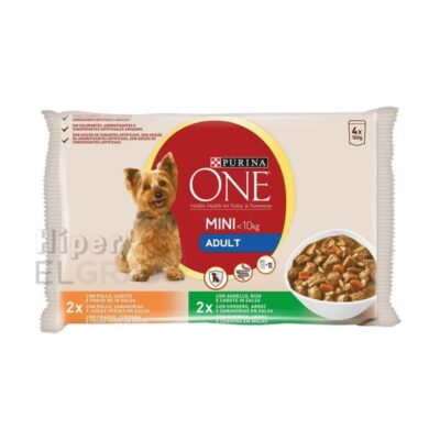 Comida Perros Adultos Pollo con Cordero One 100gr.