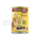 Lata de Friskies Buey, Hígado y Verduras, 400gr.