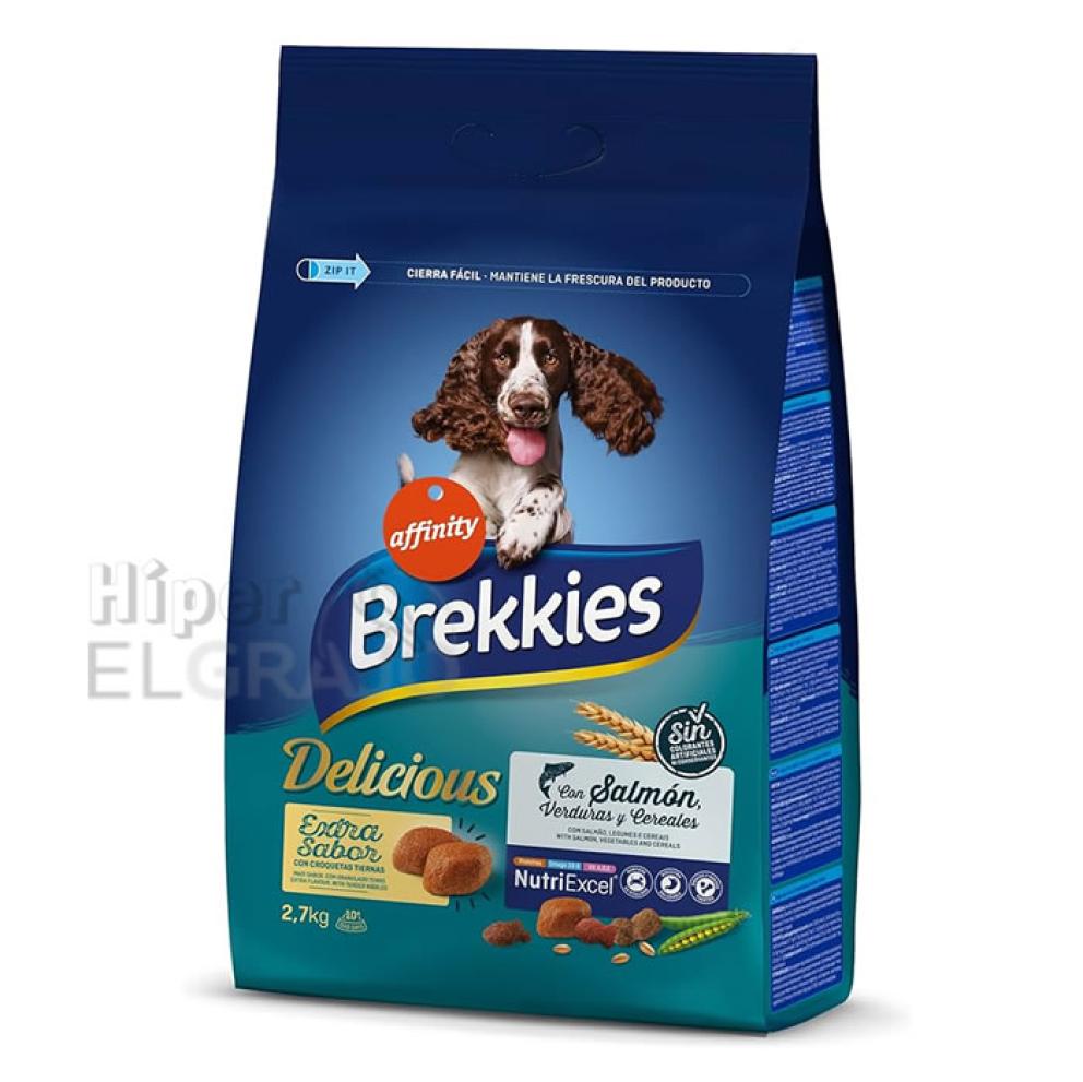 Brekkies Delicious 2.7kg perros Salmon.