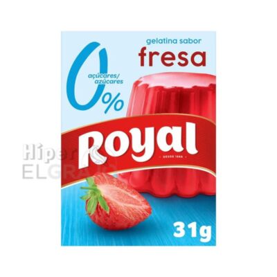 Gelatina Royal Fresa 0% Azúcar 31g.