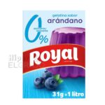 Gelatina Royal Arándano 0% Azúcar 31g.