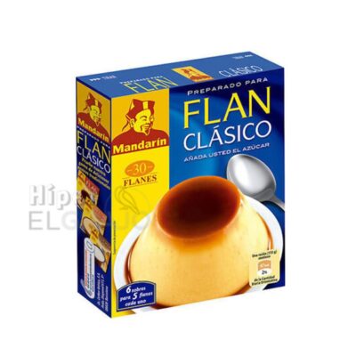 Flan Chino 6 Sobres, Sabor Clasico Mandarin
