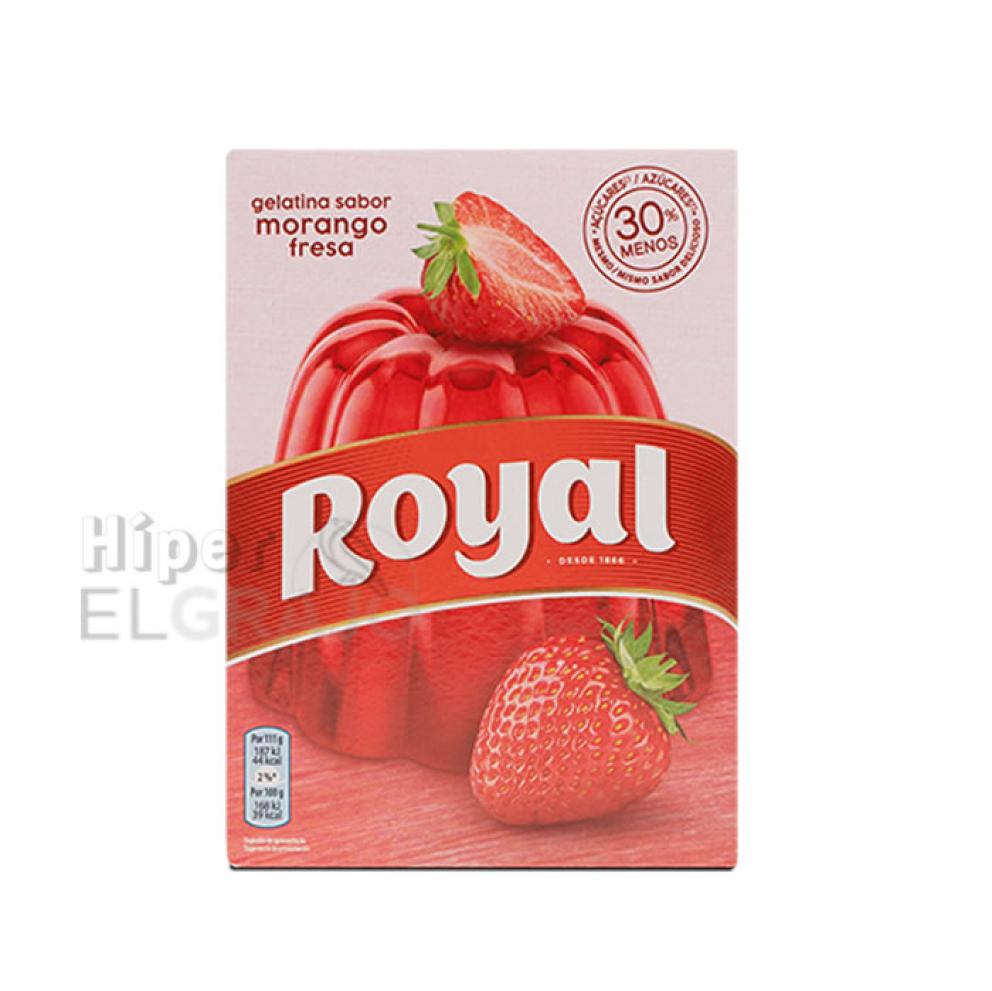Gelatina Royal Fresa 30% Menos Azúcar.