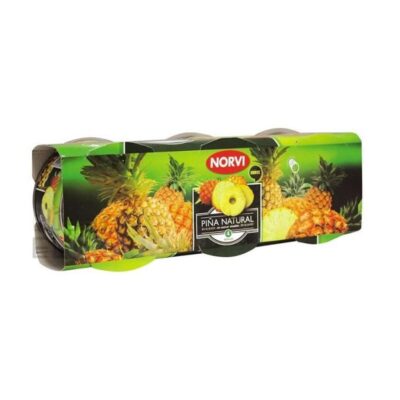 Lata de Piña Norvi en su Jugo Pack de 3 Unidades.