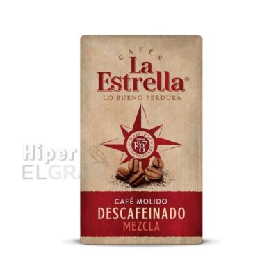 Café Estrella Descafeinado Mezcla Molido 250g.