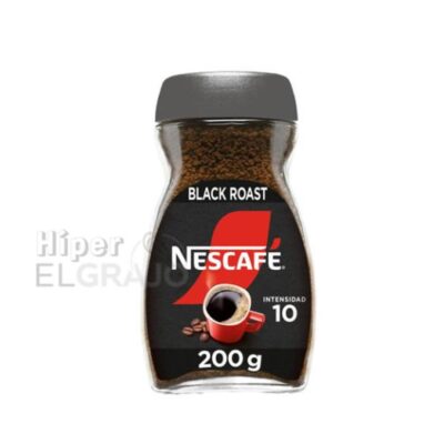 Nescafé Black Roast Intenso Bote de Cristal 200g.