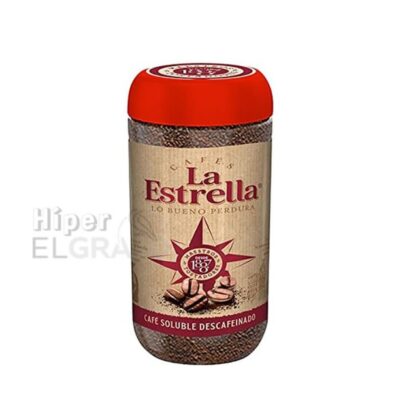 Café la Estrella Descafeinado Bote de Cristal 200g.