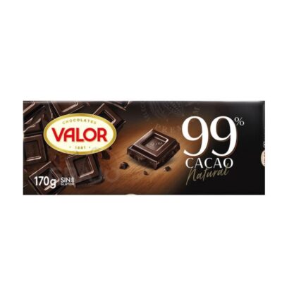 Chocolate Valor 99% Cacao Natural 170gr.