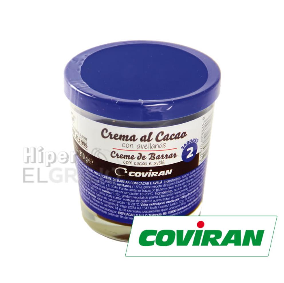 Crema Cacao Coviran 2 Sabores Cris 210gr.