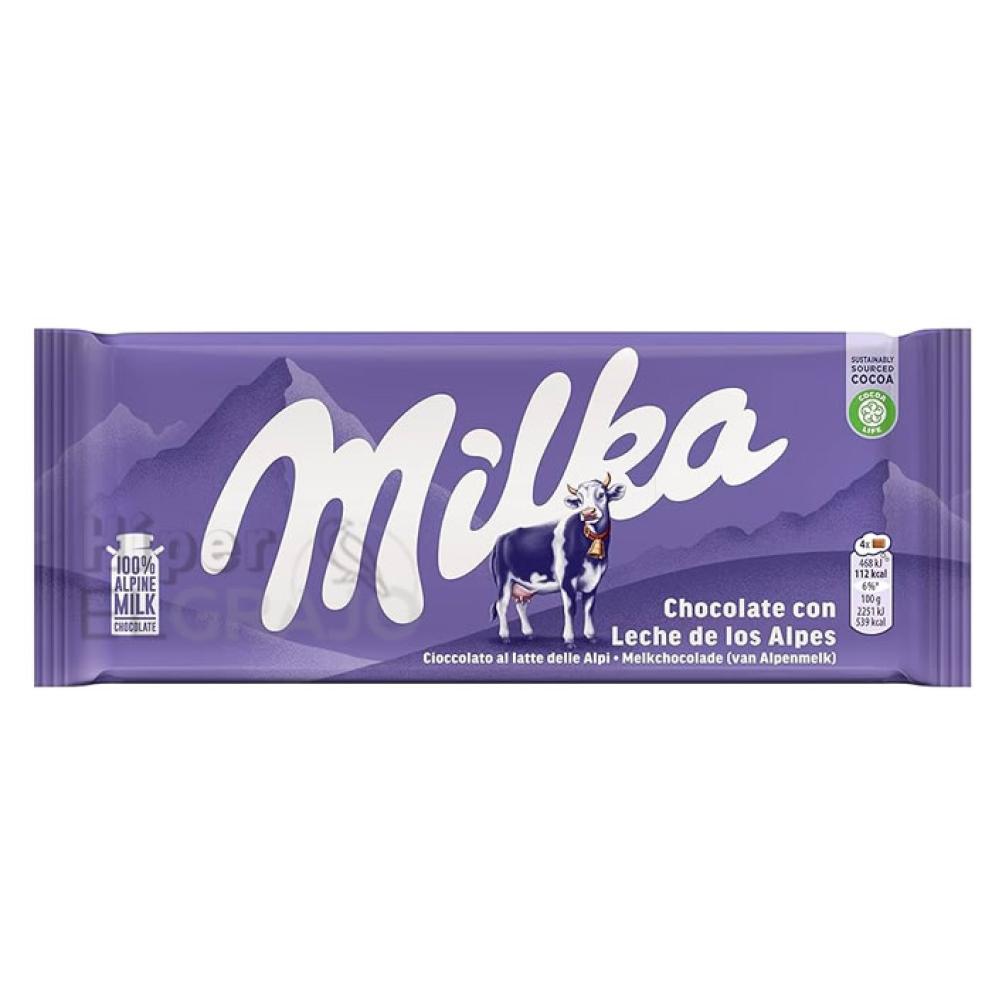 Chocolate Milka con Leche 125 gr.