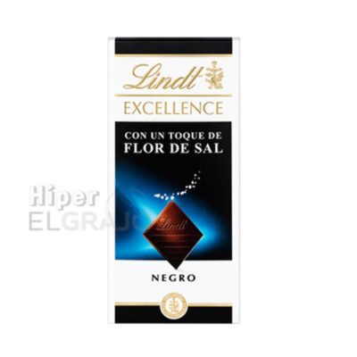 Chocolate Lindt Flor de Sal Negro.