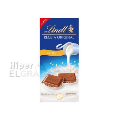 Chocolate Lindt Receta Original Crispy Leche.