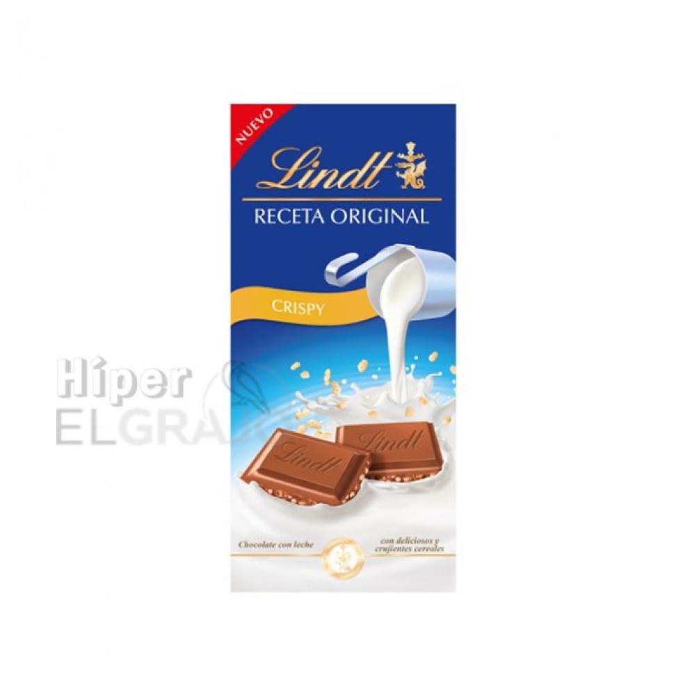 Chocolate Lindt Receta Original Crispy Leche.
