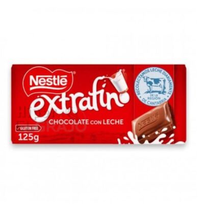 Chocolate Nestlé con Leche Extrafino 125gr.
