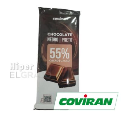 Chocolate Coviran Negro 55% Cacao, 150gr.