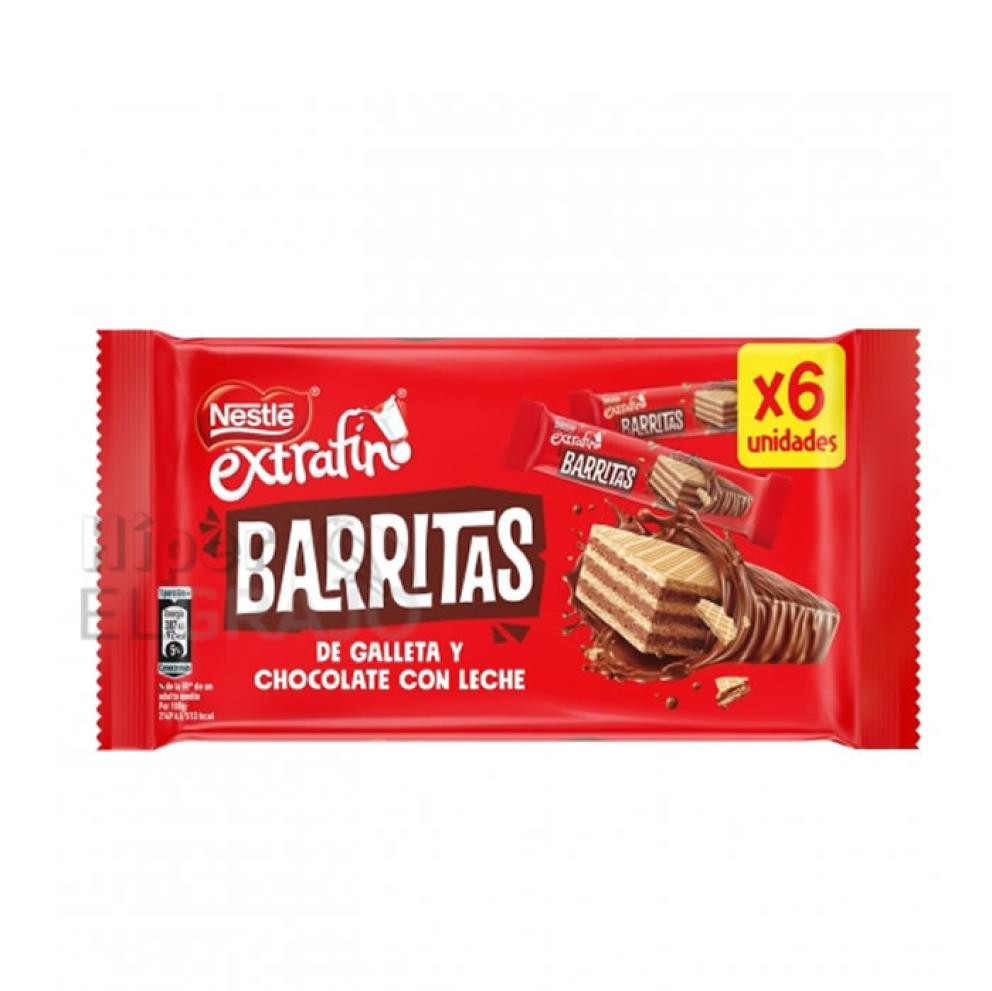 Barritas de Chocolate Nestlé 6 Unidades.