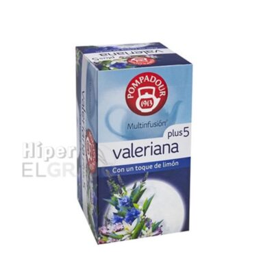 Infusión Pompadour Valeriana Plus 5, 20 Unidades.