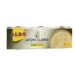 Atún Claro en Aceite Virgen Extra,  Albo Pack de 3 Unidades.