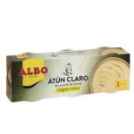 Atún Claro en Aceite de Oliva Virgen Extra, Albo Pack de 3, 276g.