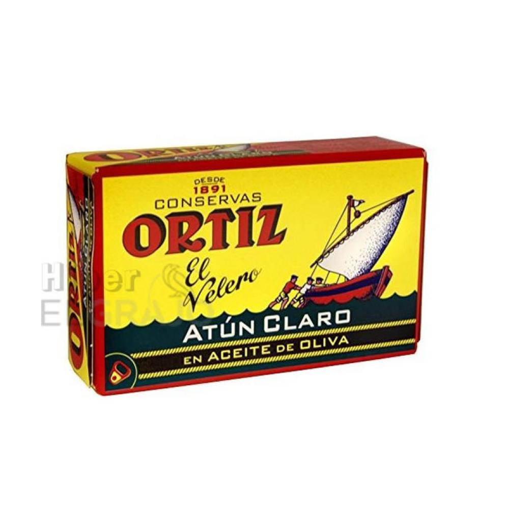 Atún Claro Aceite de Oliva, Ortiz El Velero 112g.