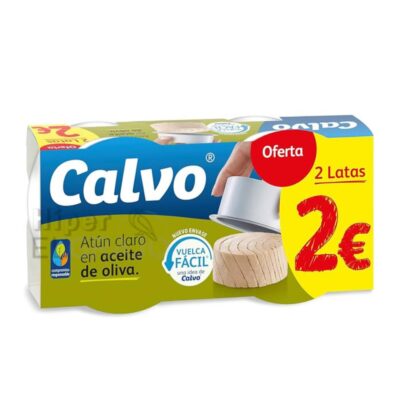 Atún Aceite de Oliva, Calvo, Pack de 2 Unidades.