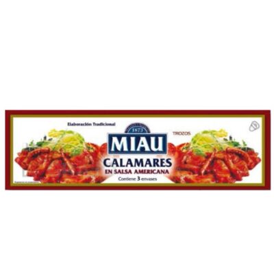 Calamares Miau en Salsa Americana Pack de 3.