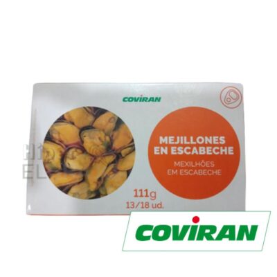 Mejillones en Escabeche Coviran, 13/18 Unidades.