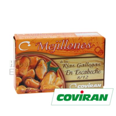 Mejillones en Escabeche Rias Gallegas Coviran 8/12.