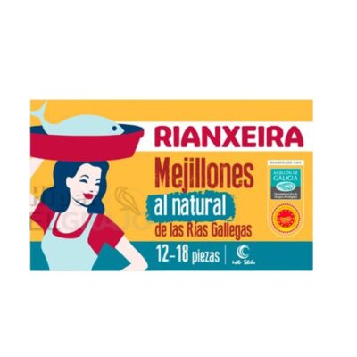 Mejillones Rianxeira al Natural 12-18 Unidades.