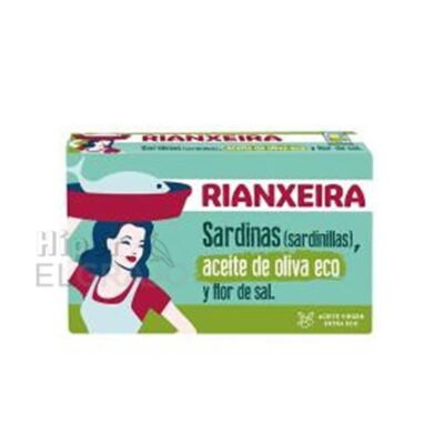 Sardina Rianxeira Aceite de Oliva Eco, 100g.