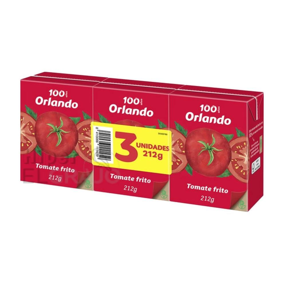 Tomate Frito Orlando 3 Unidades, 212gr.