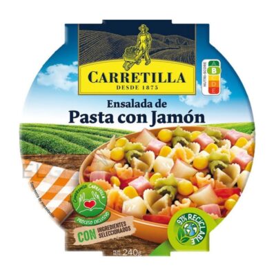 Ensalada Pasta con Jamón Carretilla 240g.