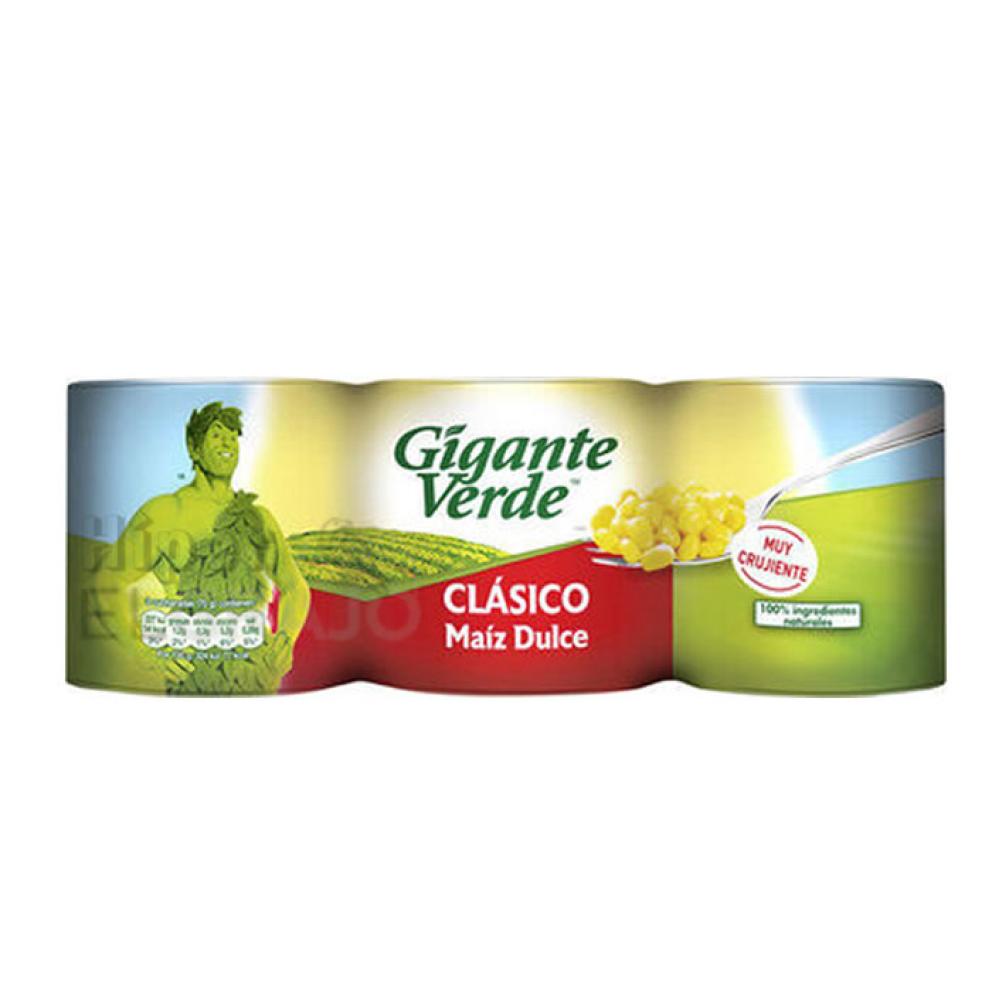 Maíz Gigante Verde Pack 3 Unidades, 212gr.