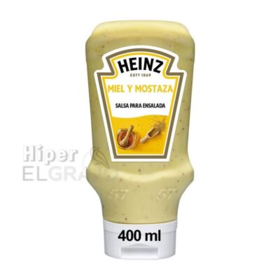 Salsa Heinz Miel Mostaza 400ml.