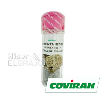 Especia Coviran Pimienta Negra Machacada.